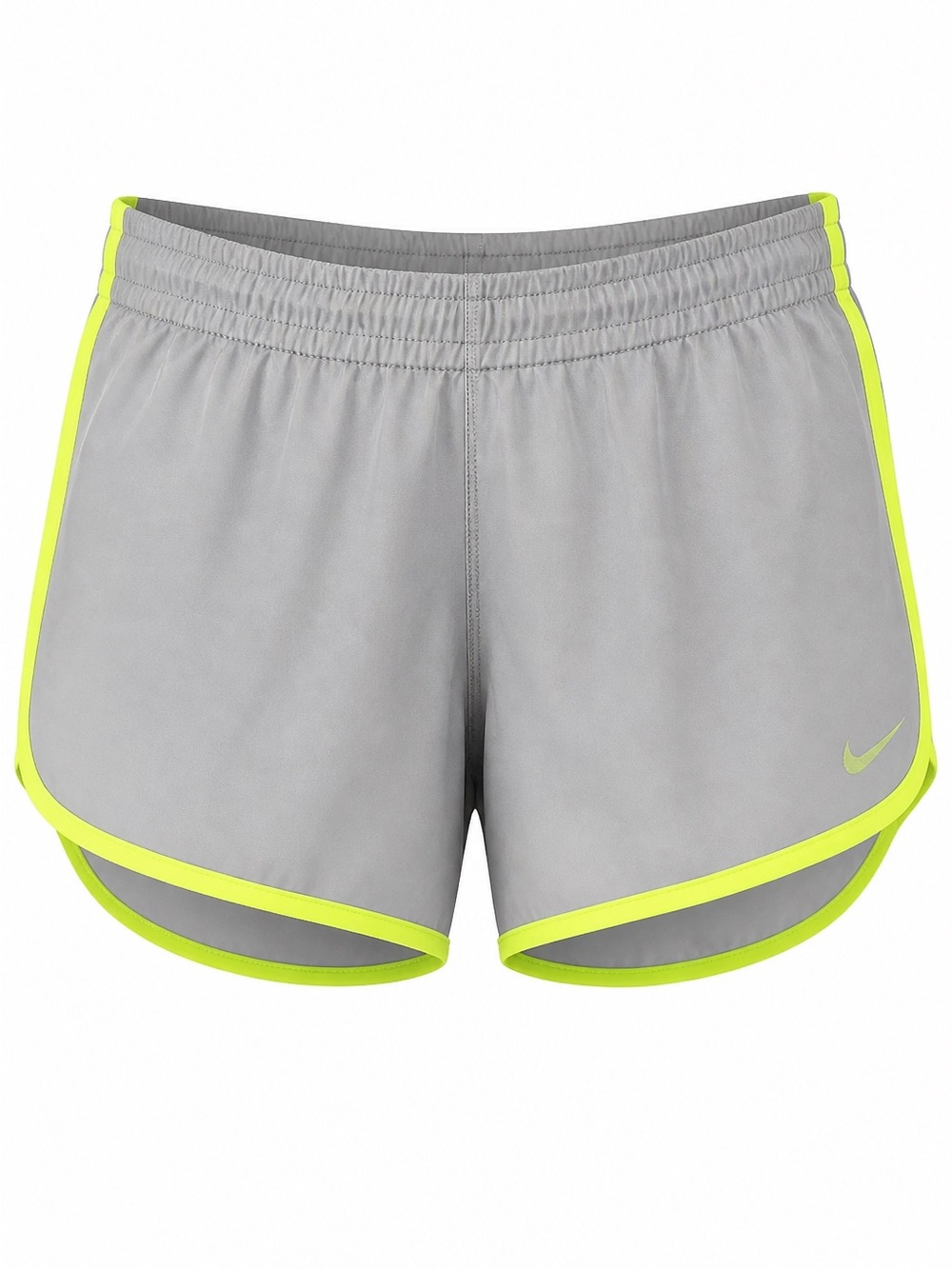 Nike Gray Shorts with Neon Yellow Trim
